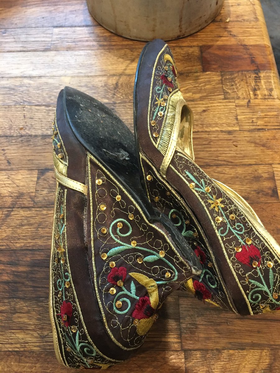 EmmaSupple's tweet photo. That moment when old friends - aka much loved shoes! - pass out! They will come back as Supple shoes! @Supplefeet #supplearches https://t.co/SCzPoxdRwf