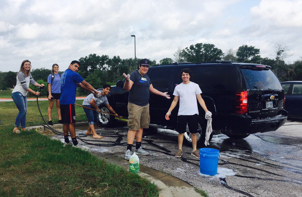 .<a href="/CedarCreekHS/">Cedar Creek High</a> Leadership class final- "Make something better than you found it."... Mrs.V's dirty car. Love it! ❤️