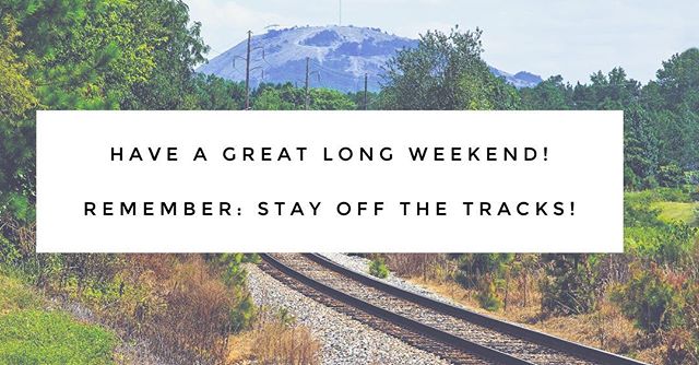 oplifesaver's tweet photo. #longweekend #railsafety #reminder #seetracksthink #StayOffTheTracks https://t.co/2Ms8hrLu8k https://t.co/rnbR47MnIK