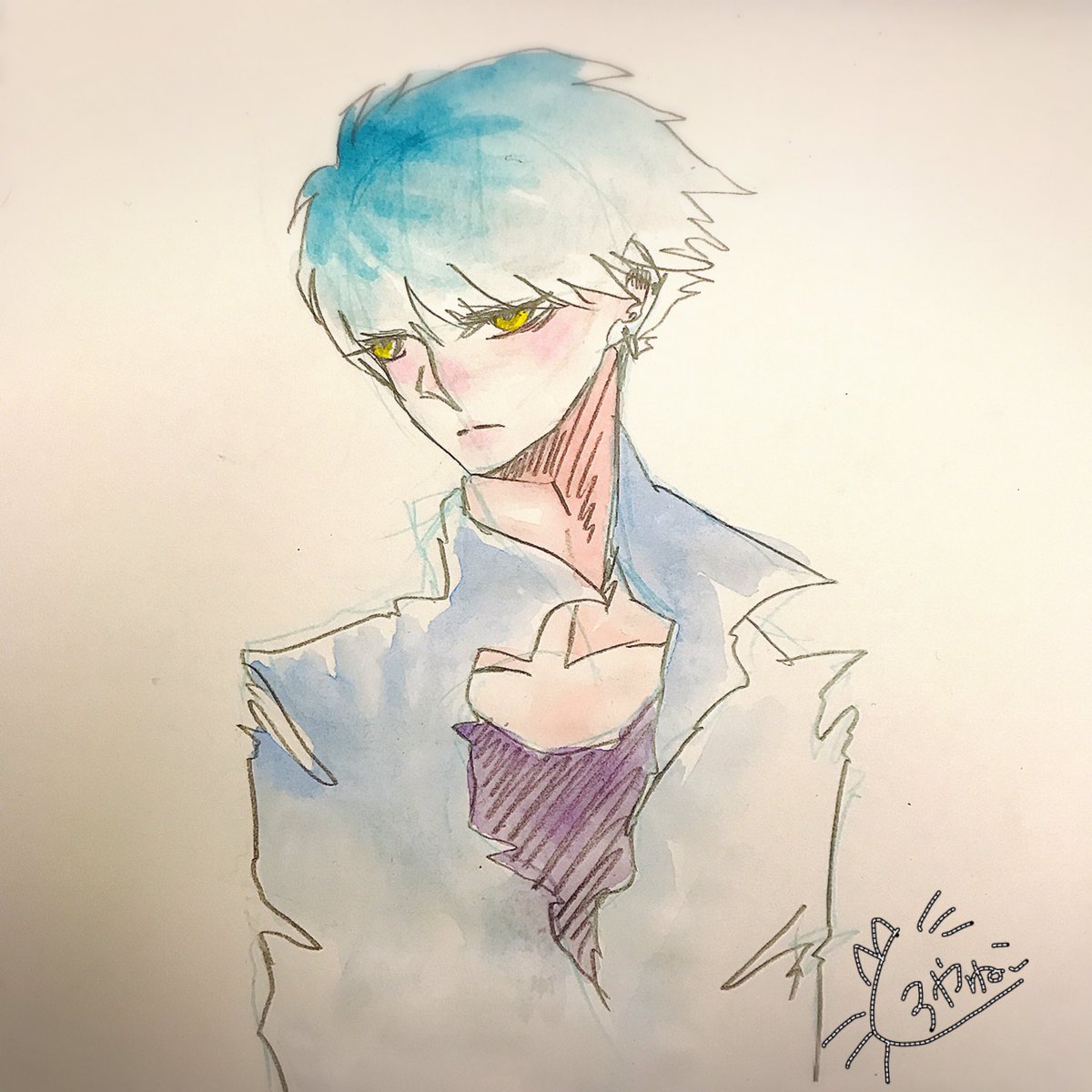 黒夜猫 Tren Twitter おえかき世界 イラスト塾 イラスト基地 黒夜猫 Tren Twitter おえかき世界 イラスト塾 イラスト基地