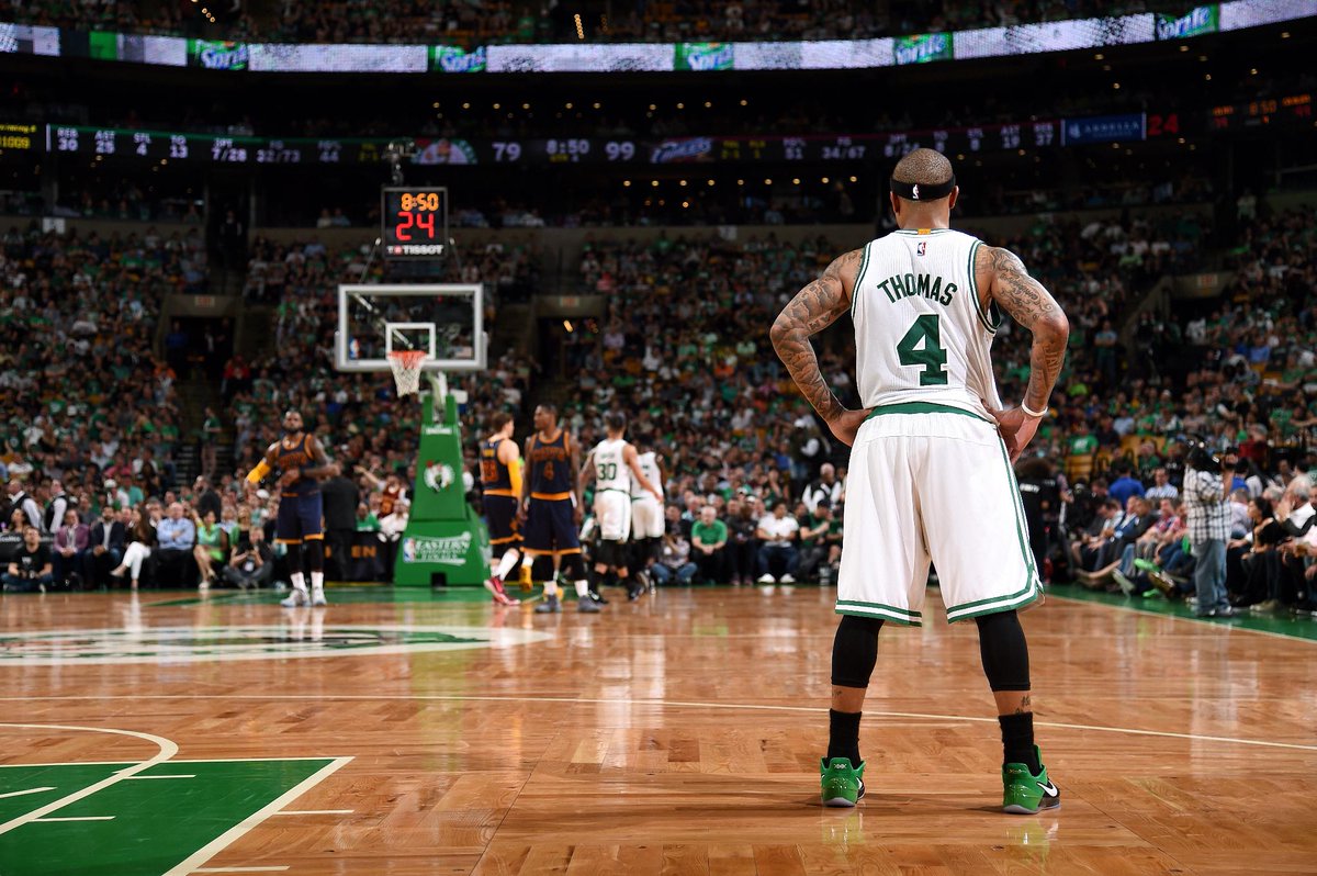 NBATV's tweet photo. Isaiah Thomas &amp; @celtics not scared of Cleveland Cavaliers...

MORE: https://t.co/JKjoyN8qYR #Shootaround https://t.co/OI4Ty3Ygg7