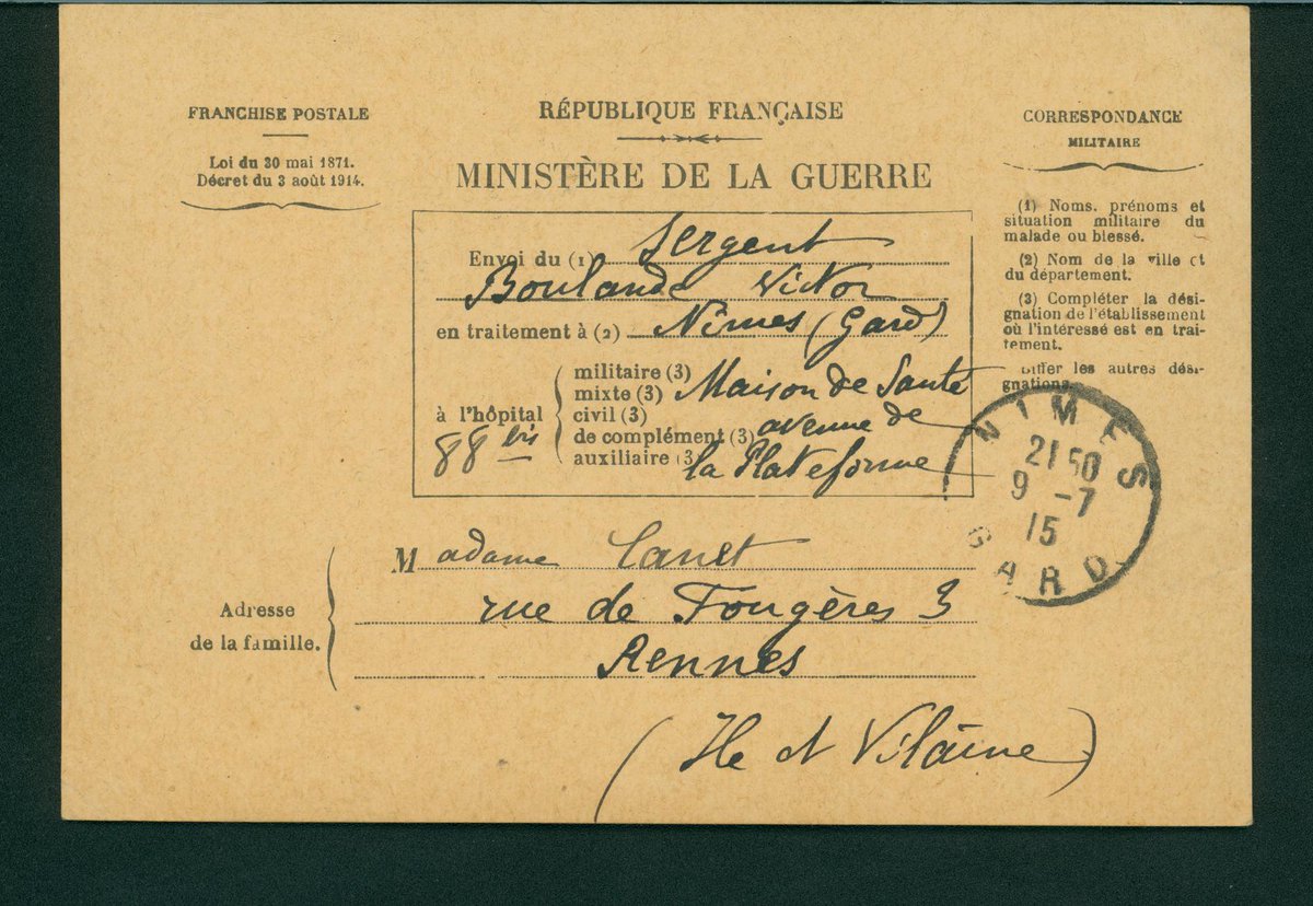Classe1914's tweet photo. Victor est encore blessé... #1GM #WW1 https://t.co/7FdJU6sdla https://t.co/VtEKsDNm5P
