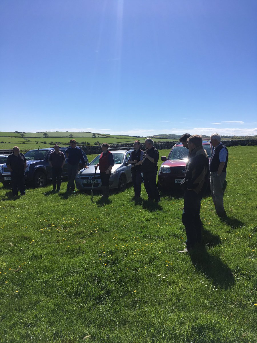 ruralsarah's tweet image. A fab bunch of farmers and land managers eager to learn at @SoilAssocScot #leatherjackets field lab yesderday. #learningissexy #innovation
