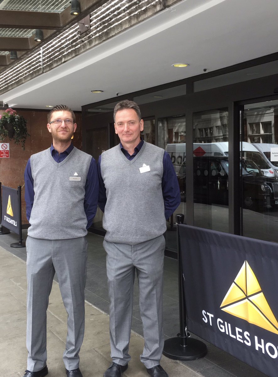 Happy Friday! Richard and Andras from Concierge are ready to assist you with your baggage and travel plans 😊🚖👜 | #BeWelcome #StayStGiles