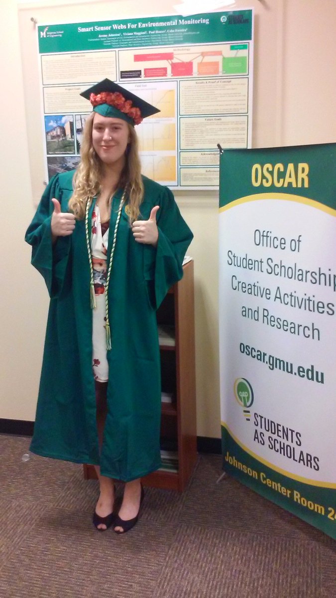 Mason_OSCAR's tweet photo. Congrats to Grace Morgan, an OSCAR Fellow at the #CHSS17 celebration. Happy trails this summer! We're all proud of you. #iamOSCAR 💚💛 https://t.co/adNJDjsRmc