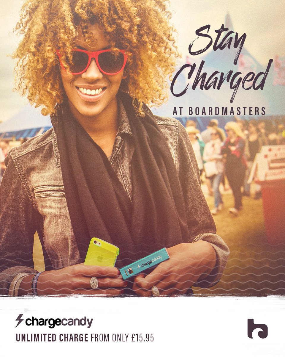 boardmasters's tweet image. Stay charged at Boardmasters with @ChargeCandy &amp;amp; capture every sunrise &amp;amp; sunset 😎

Head here to book now boardmasters.co.uk/info/upgrades