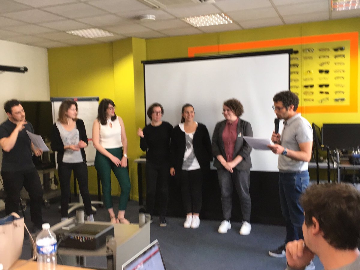 SKOLAEFormation's tweet photo. Les collaborateurs @HOPSCOTCHgroupe ont pris les rênes de @wyker_app pour la journée ! Pitch de clôture #VisMaVieDeStartup #HopGlobalPR https://t.co/TXuLtzF9Co