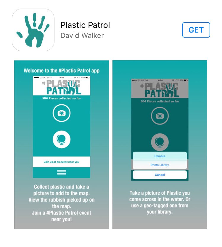 LizzieOutside's tweet image. The #PlasticPatrol app is now LIVE in the App Store. PLEASE download and get involved. The more data we collect the more change we can make!