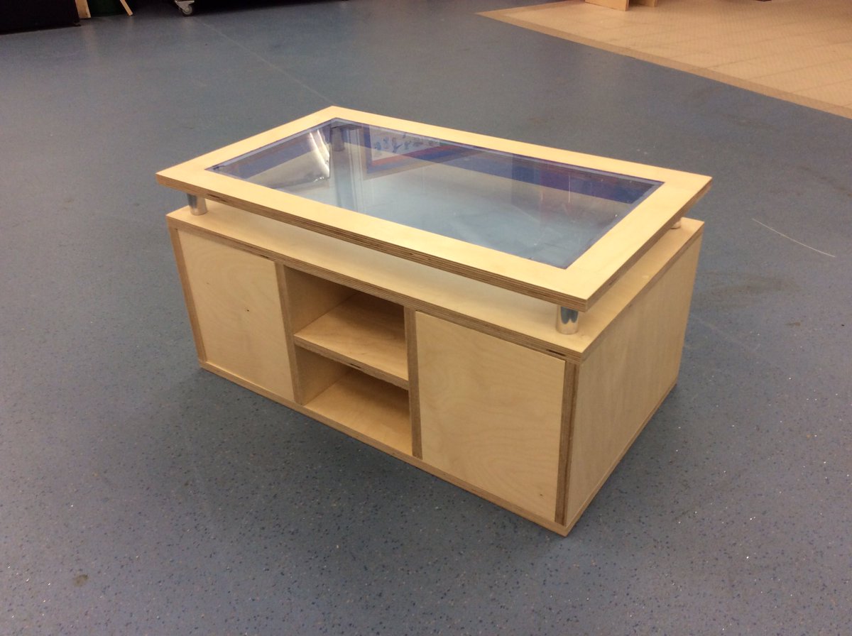stceciliastech's tweet photo. Karen's occasional coffee table design, brilliant work!! @StCeciliasDerry #3materials #designer https://t.co/u9zOKBLu6E