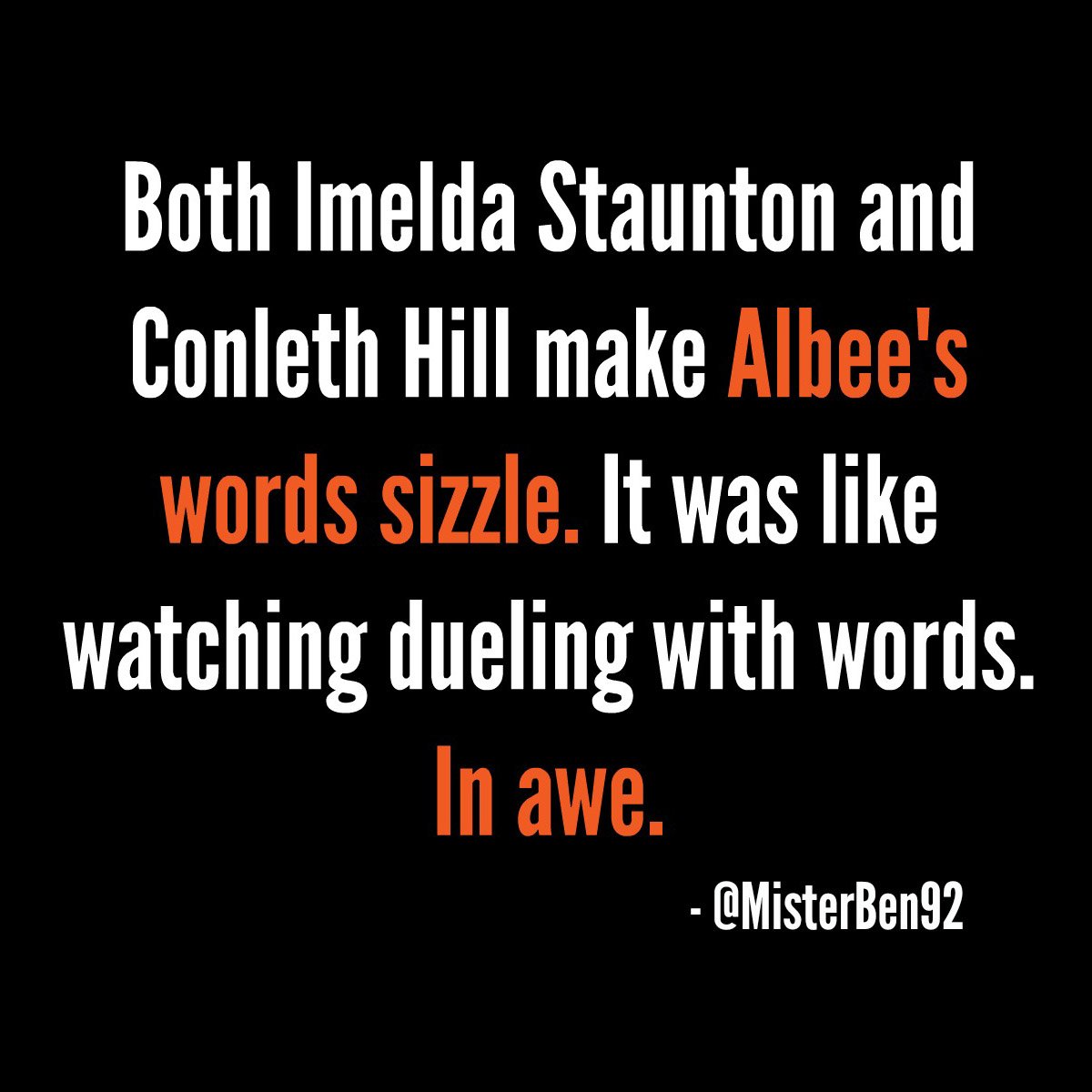 Thanks for coming to see the show <a href="/MisterBen92/">Ben Welford</a>