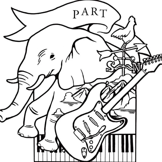PART*
#PART #Tシャツ #art #artwork #ぞう #ギター #ピアノ #音楽 #music #piano #guiter #方向 #思い出す #感謝 #thanks #ありがとう  #山 #雲 #1日1絵 … https://t.co/eXhch3YpjA 