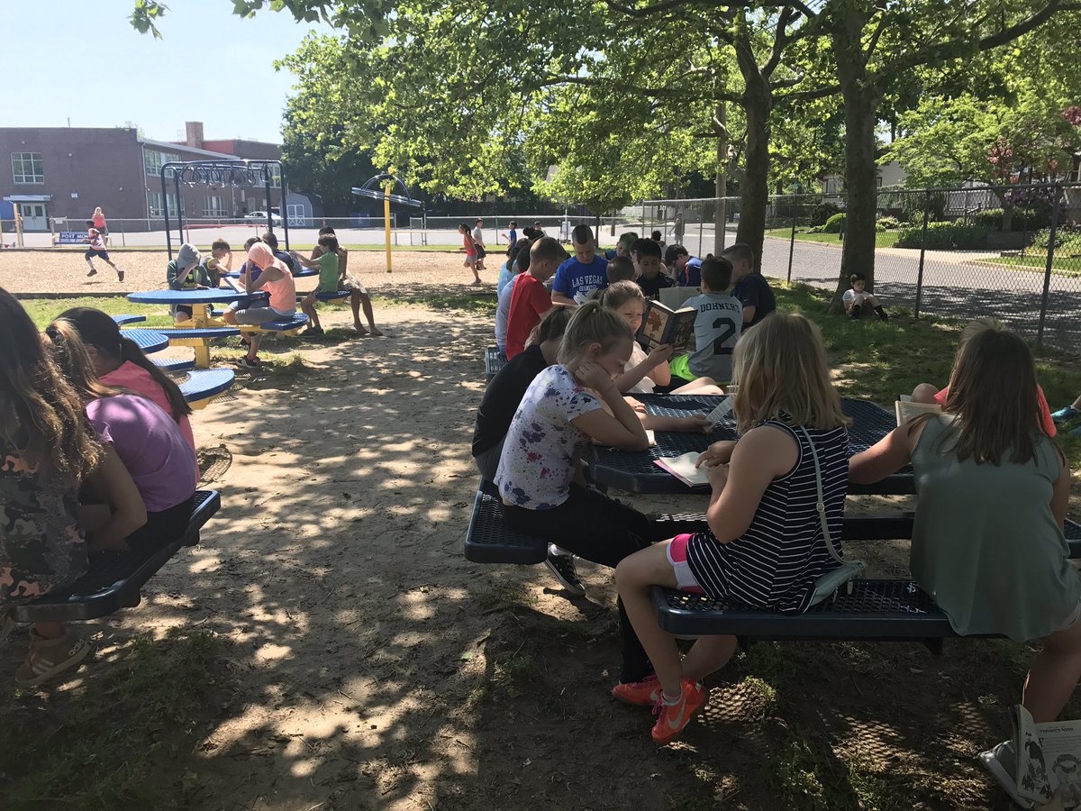 Some outdoor silent reading on this beautiful day 😊 #PoMoPride #MTPSpride