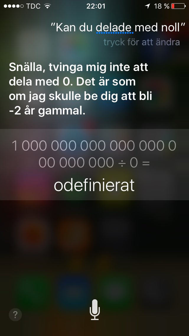 antonnilssssson's tweet photo. Siri xD https://t.co/Oy7e53UL1E