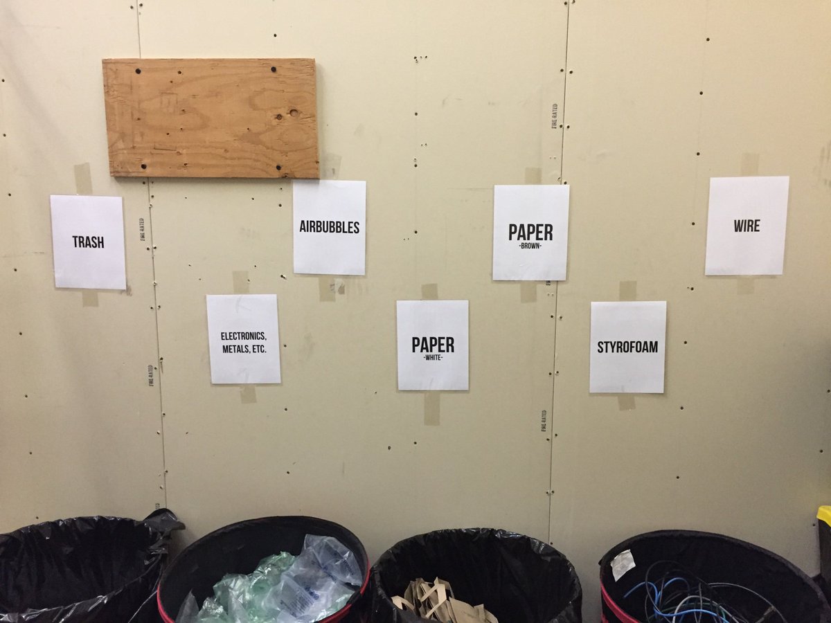 We #recycle a lot - from electronics to styrofoam. Our friends at <a href="/GoodwillIntl/">Goodwill Industries International</a>  are always happy to accept our donations.
#goodwill #reuse