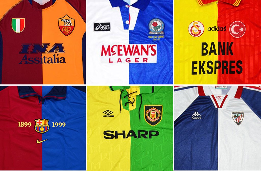 Classic Football Shirts Shirt Design Half And Half Which Is Your Favourite Can You Think Of Any More Teams That Wore A Half And Half Design T Co 1voh8anytx