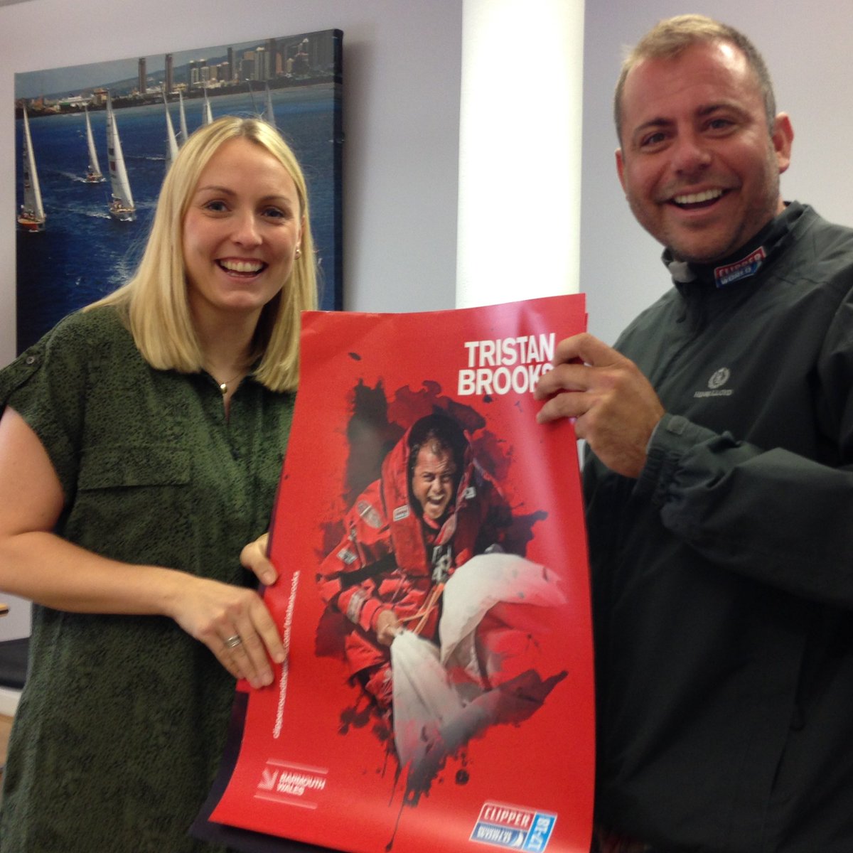 ClipperRace's tweet photo. Great to introduce @UNICEF_uk to its #ClipperRace #Skipper Tristan Brooks ahead of #CrewAllocation tomorrow. Who will be on their team? https://t.co/jNwCZUQKHZ