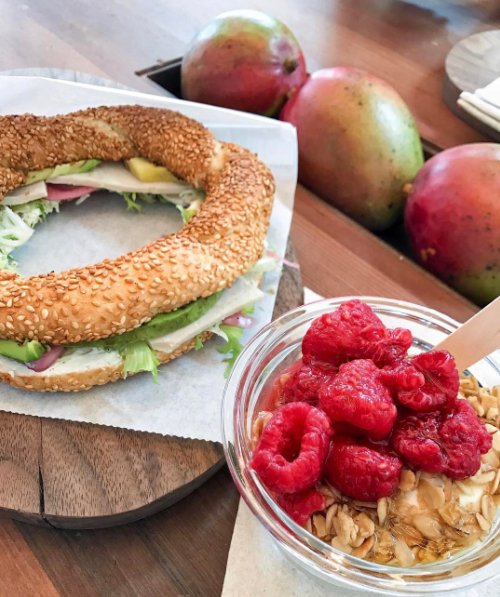 ChobaniCafe's tweet photo. Now that’s a winning combo!  Simit + Chobani Creaiton for the win. #ChobaniCafe 📸 #ninagudkova https://t.co/jYaakzdeQF