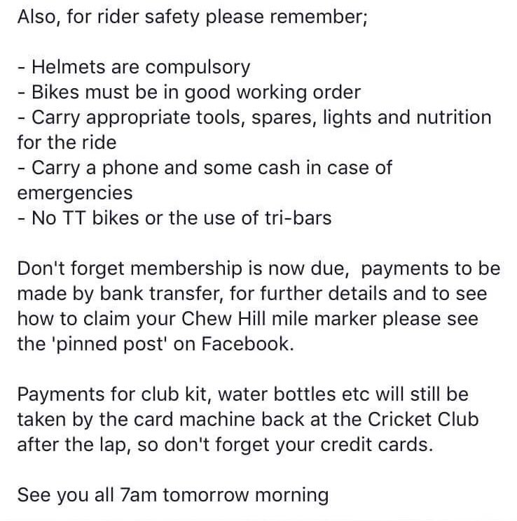 SAScycleclub's tweet photo. Every Saturday 7am, Ashton Way Keynsham. Everyone welcome to join us in our 'Lap of The Lakes'
#SAS
#LOTL
#CollectiveCycling
#TomorrowWeRide https://t.co/LD64vjBI3Q