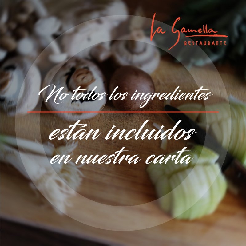 En La Gamella nos preocupamos por ti, por eso, te pedimos por favor avisar al camarero si tienes alguna alergia alimentaria #food #Madrid