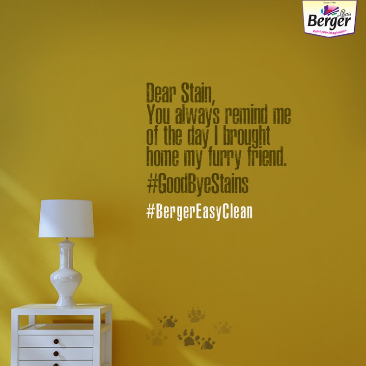 BergerPaintsInd's tweet photo. Do those stains on your walls bring back memory of any moments? Share with us using #BergerEasyClean #ContestAlert #GoodByeStains https://t.co/Q2uSAxRlzG