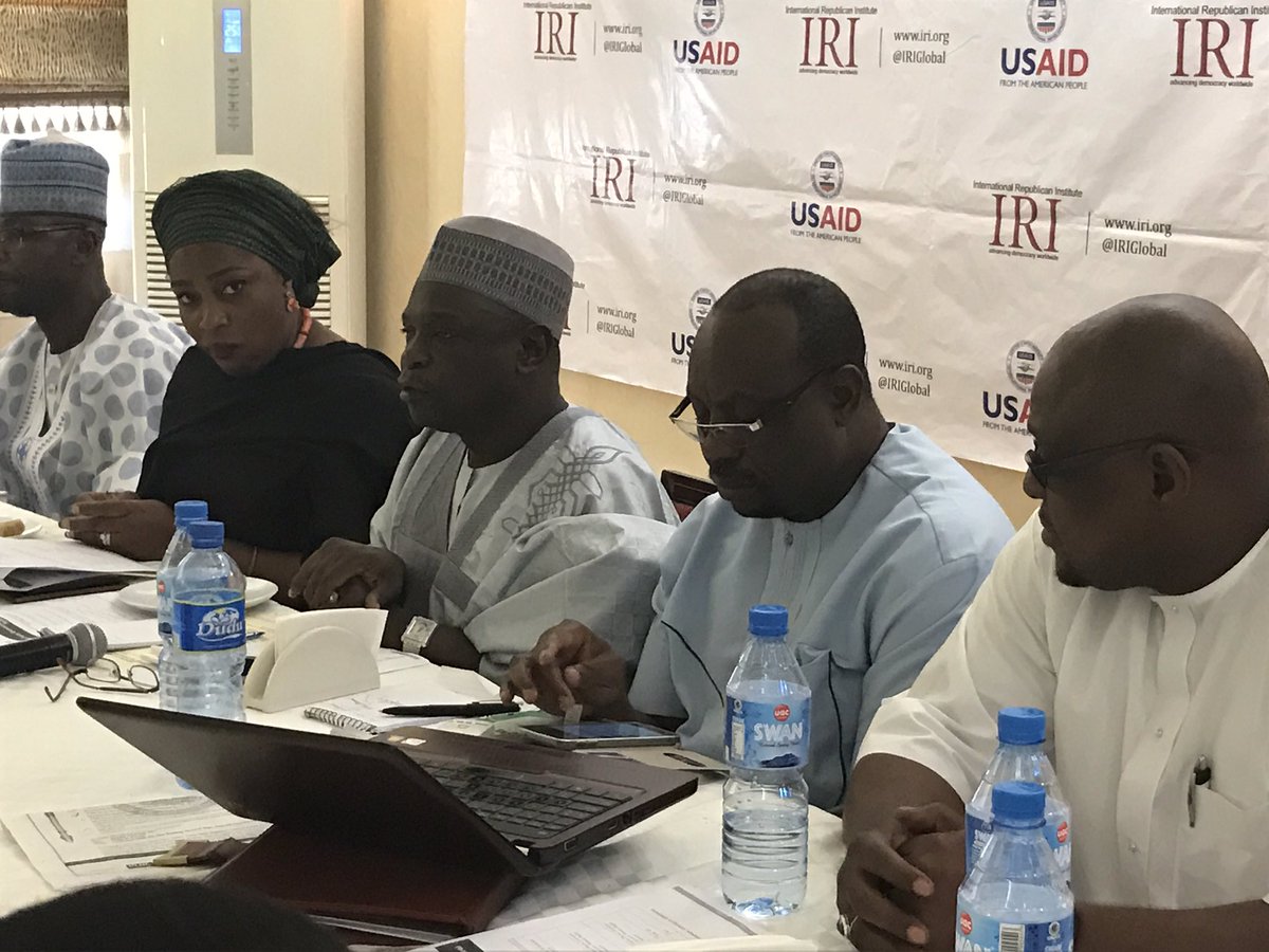 HHassan812's tweet photo. .@IRIglobal staff @HHassan812 urged #Nigeria political parties 2 b gender responsive during @IPAC_Nigeria party dialogue on election reforms https://t.co/kG4fIuF8aG