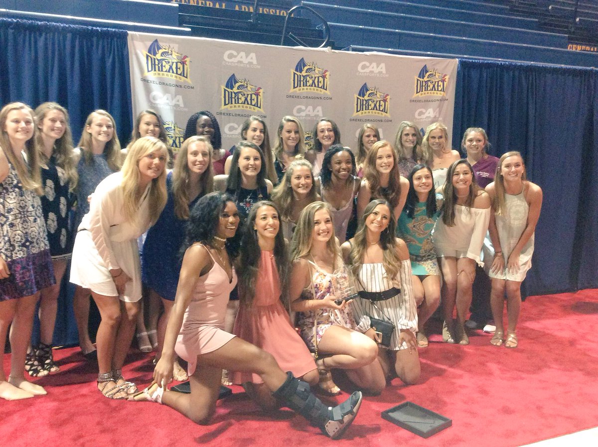 DrexelWSoccer's tweet photo. 2017 Women's Team of the Year!!! So proud of this team! #BestOfBG17 https://t.co/6CMP2sa9Al