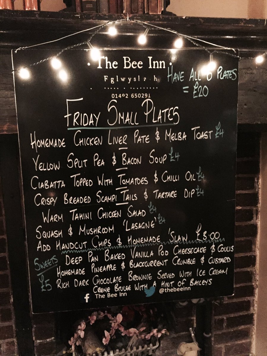 TheBeeInn's tweet photo. It's Friday and it's #smallPlates 😏 https://t.co/3W9ghhPz7a