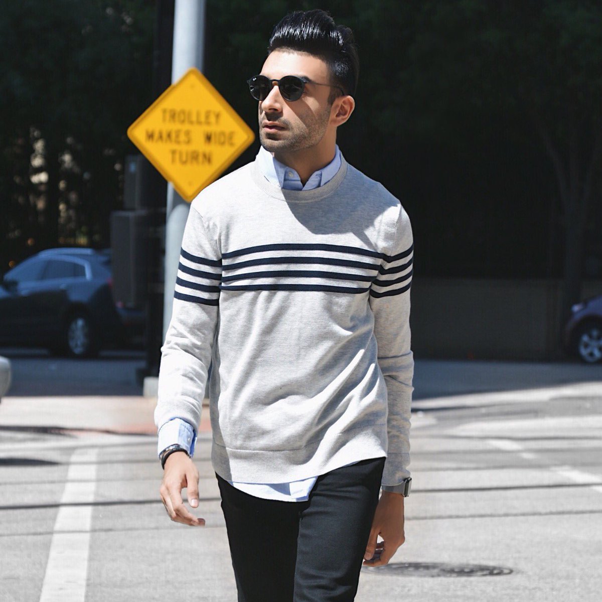 ZebranKabani's tweet photo. When stripes are all you wear. #itsBanana #StyldbyZ #Sponsored #BRMovesYou https://t.co/uW6yLKZPaO