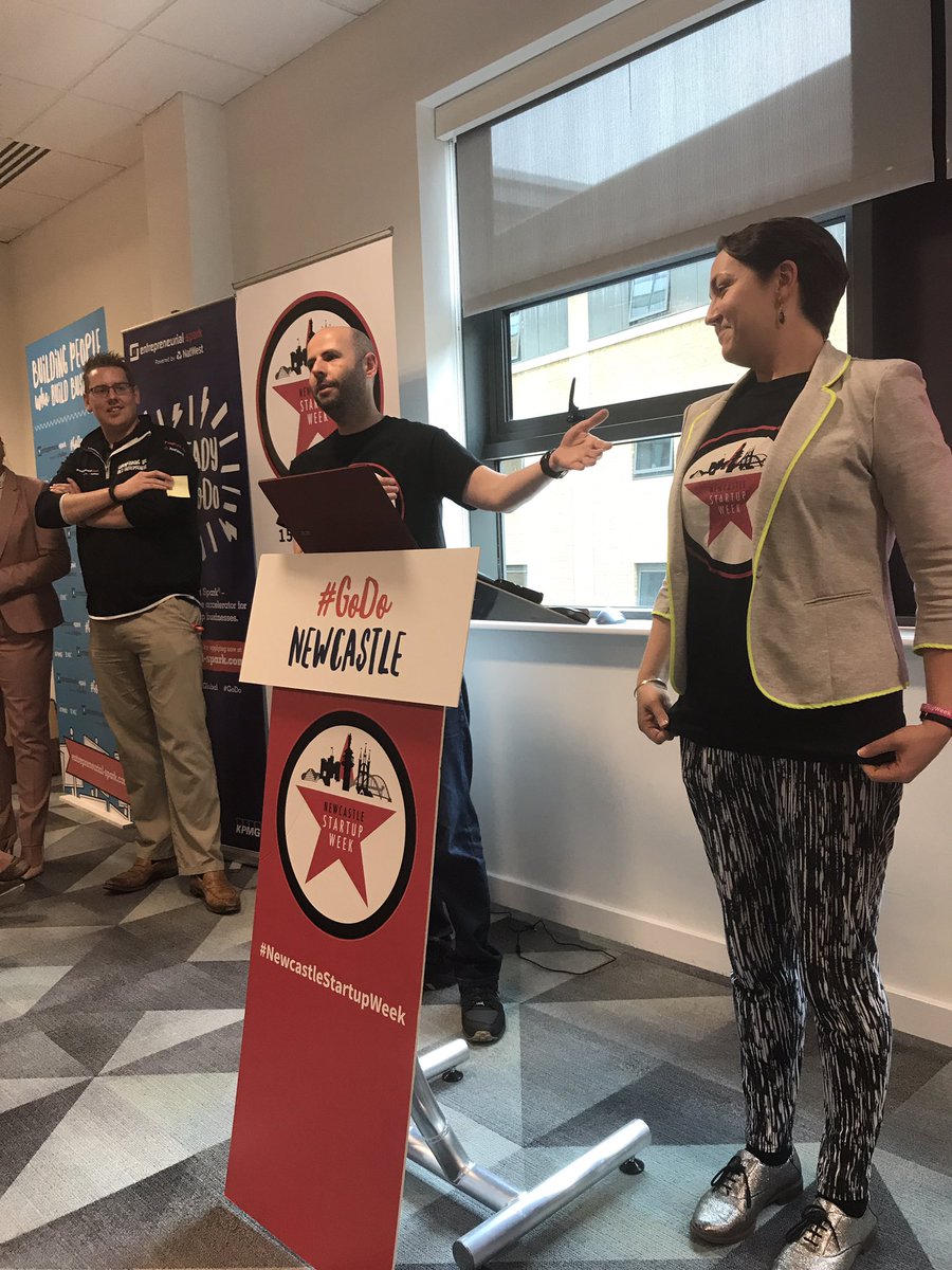 utilitywiseplc's tweet image. We want to say a massive well done and thanks to @lordlancaster &amp;amp; @SarahCrims for making #newcastlestartupweek happen &amp;amp; inviting us along.