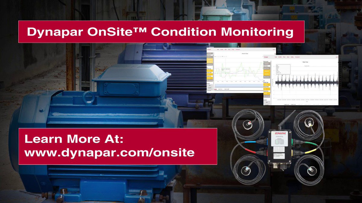 See the new OnSite system remote monitoring of vibration, temp and speed built-in analytics tools and alerts hubs.ly/H07y4j-0