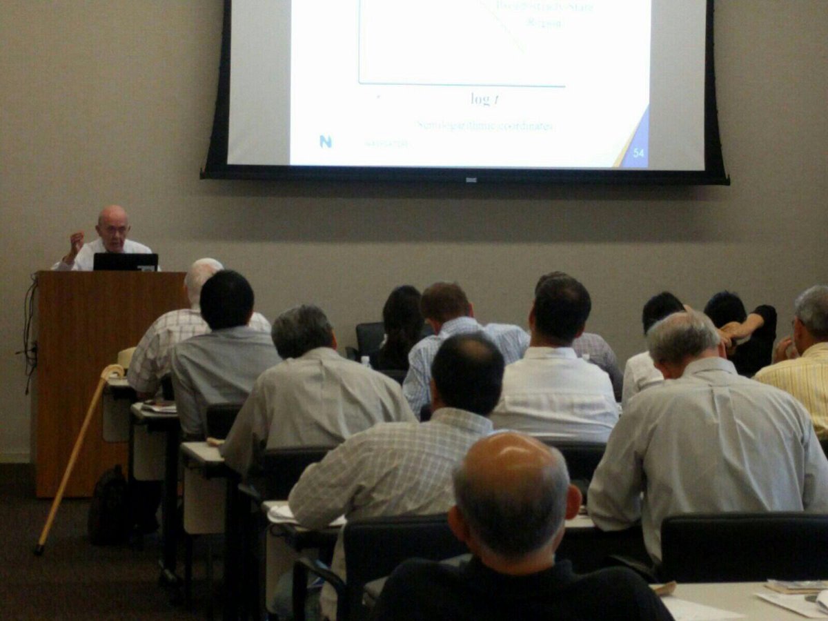 SPEGCSReservoir's tweet photo. Dr. John Lee (!) going through DCA basics on how to build a type curve @energynavigator @SPEtweets @SPEGCS https://t.co/RPbFY2UNqj