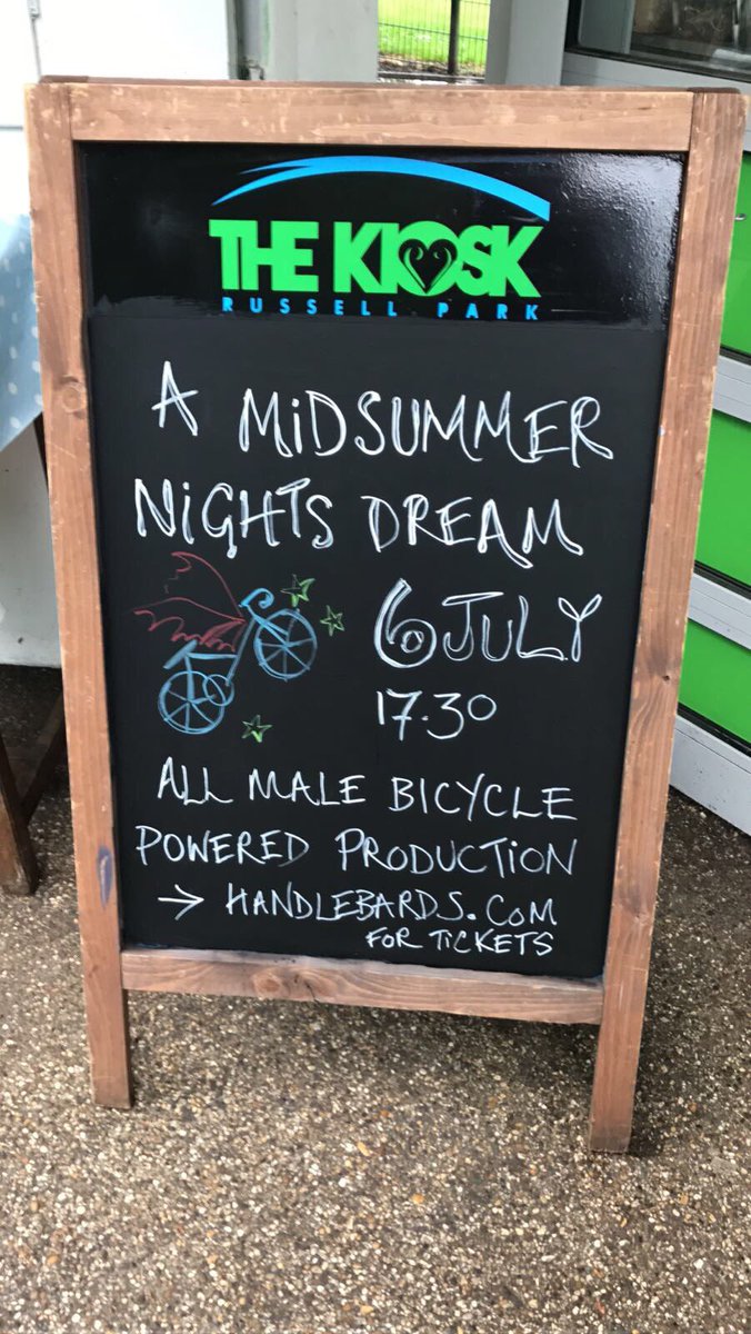 Men, on bikes, performing #Shakespeare what's not to love?! handlebards.com/tickets/a-mids…