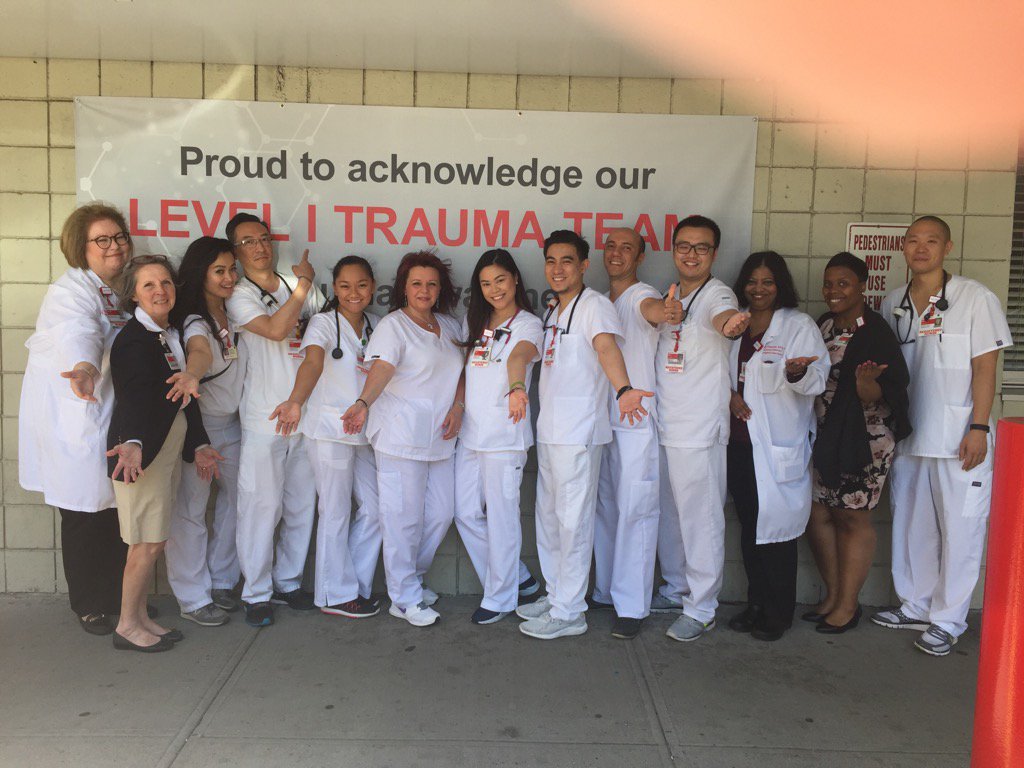 @NYPQueens ED Level One Trauma Nurses. There from the beginning to provide outstanding care!!