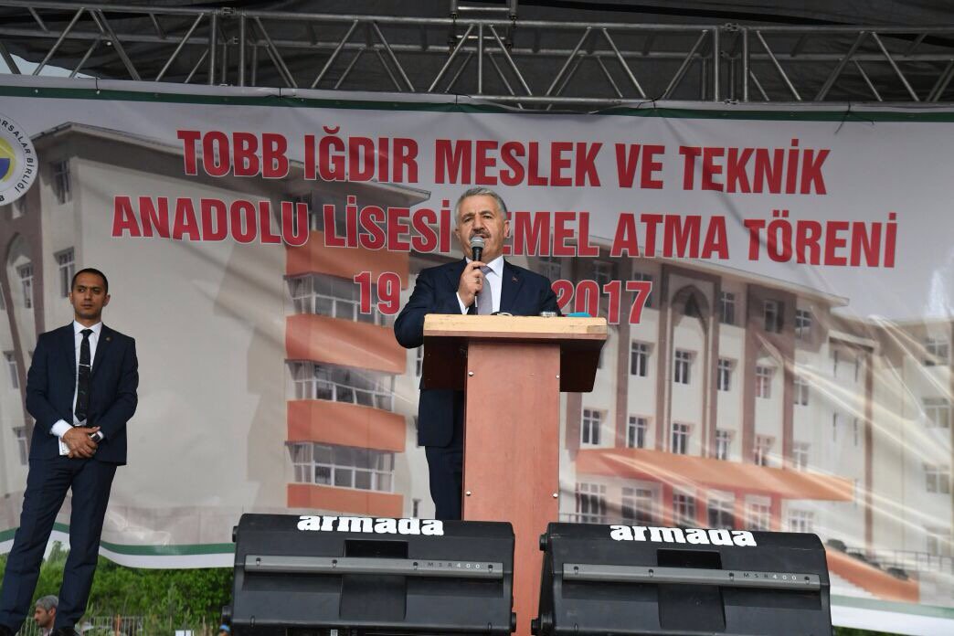UABakanligi's tweet photo. Bakan Arslan, TOBB Mesleki ve Teknik Anadolu Lisesi Temel Atma Töreni'ne katıldı. https://t.co/GS1MD1YTQ7