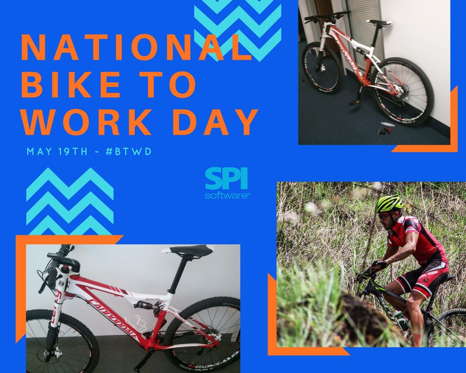 SPIOrange's tweet photo. Today we celebrate #BTWD. Pictures courtesy of SPI bike riders: David & Victor. #SaveGas #SPISoftware #timeshare #FridayFeeling #friyay https://t.co/clkjYPZHv6