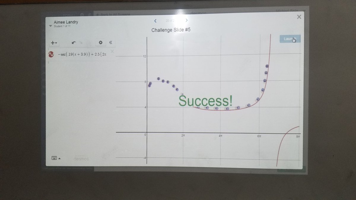 MBelisle's tweet photo. Pre-Calc...A little Marbleslides fun with @Desmos . It's amazing to see the different solutions to the same problem. #hdhspride https://t.co/ssHzJbNkdb