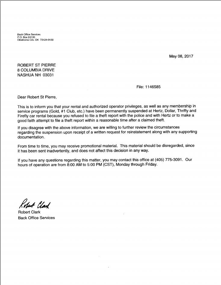 ControlairBob's tweet image. How @hertz treats Gold members for stolen rental car.
#hertzsucks #ithurtstorentfromhertz @budgetrentalllb @Avis @nationalcares @Enterprise