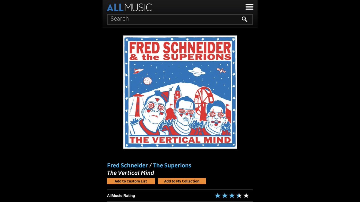 The Vertical Mind is NOW AVAILABLE! #fredschneider #theb52s #thesuperions #theverticalmind