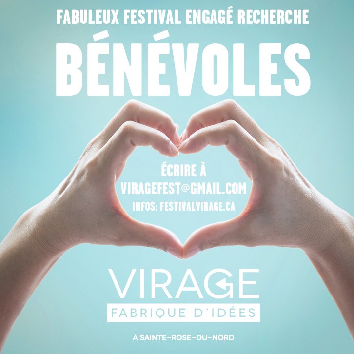 <a href="/FVirage/">Festival Virage</a> cherche bénévoles!
Écrire à viragefest@gmail.com