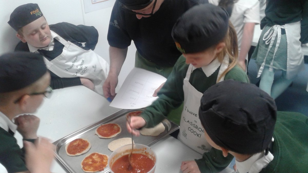 year5bwps's tweet photo. @badocksprimary Year 5 had a great time cooking with Eden staff. Behaviour was described as exemplary (we knew that!) https://t.co/8I0lHuZbQp