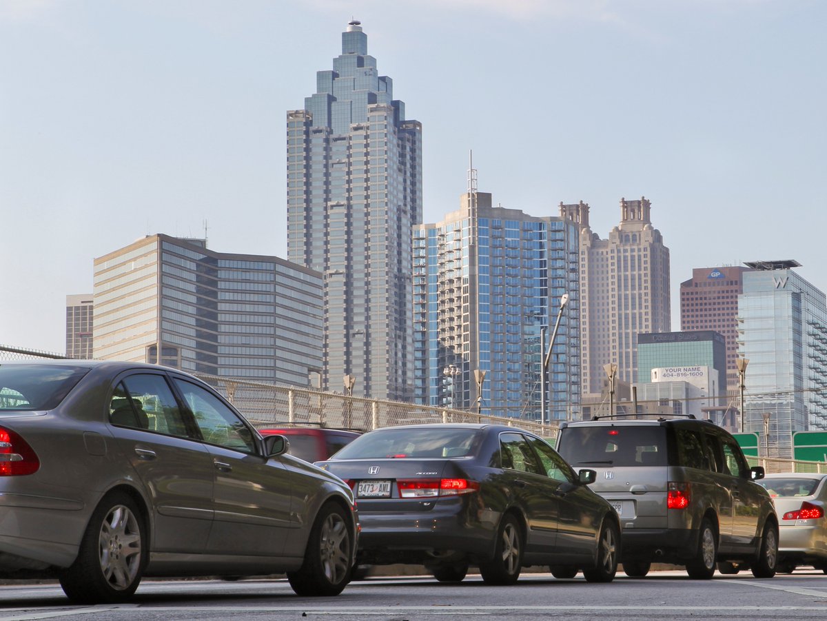 SRTACEO's tweet photo. #TGIF Our Friday rush hour should be much better thanks to the successful #I85Rebuild. Happy commuting #Atlanta! https://t.co/4a2YL4MPYt