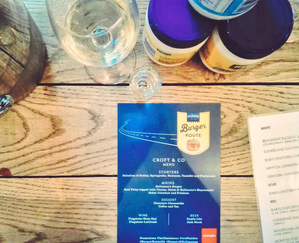 Today we're @Croftandco with @HellmannsZA to try the famous #BurgerRouteZA burger. #ZomatoXHellmanns https://t.co/PGhl3NlEox