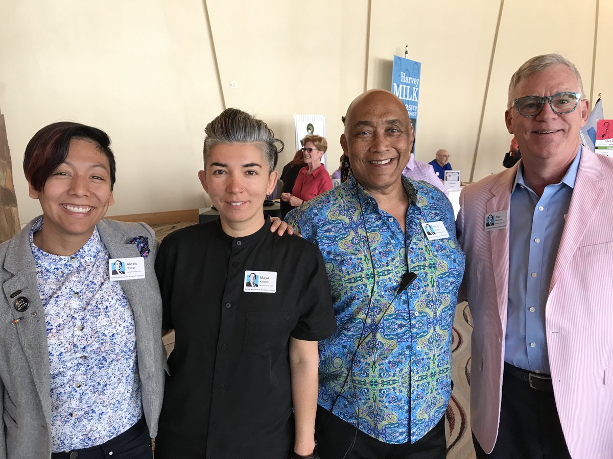 MarriedinPS's tweet photo. Harvey Milk Diversity Breakfast starts shortly. Our team of volunteers! #ILoveGayPalmSprings #harveymilk #gaypalmsprings https://t.co/shHtcn3CEQ