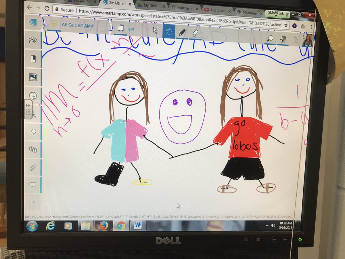 MrsEldredge's tweet photo. Mrs Eldredge and @finnamaixner. Portrait by Ms. Finna #bcprecalc https://t.co/IKJZvH7GQn
