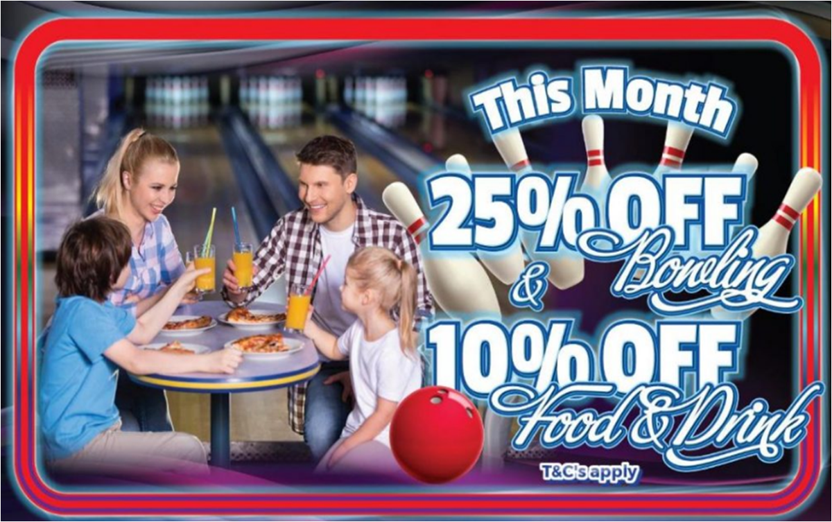 mfabowl_scunny's tweet photo. Big savings this May when you book online at https://t.co/5dEpHxrPcs  save 25% on bowling then save a further 10% on food and drink https://t.co/KmWYYOe3yk