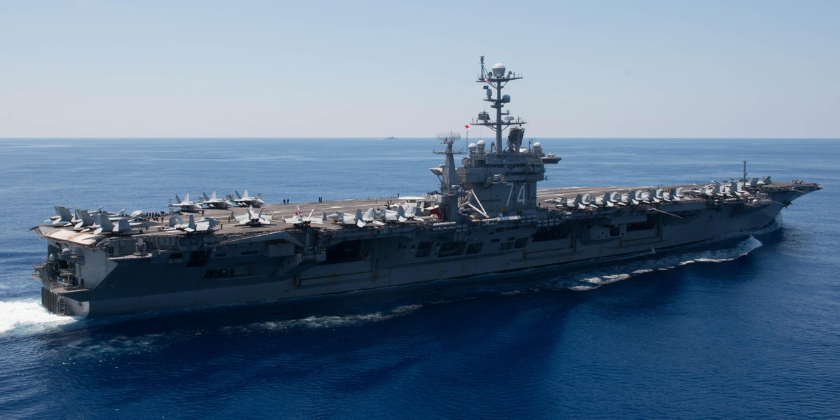 #FlashbackFriday to #OTD 2016 when #USSJohnCStennis was underway in #SouthChinaSea supporting security &amp; stability in Indo-Asia-Pacific