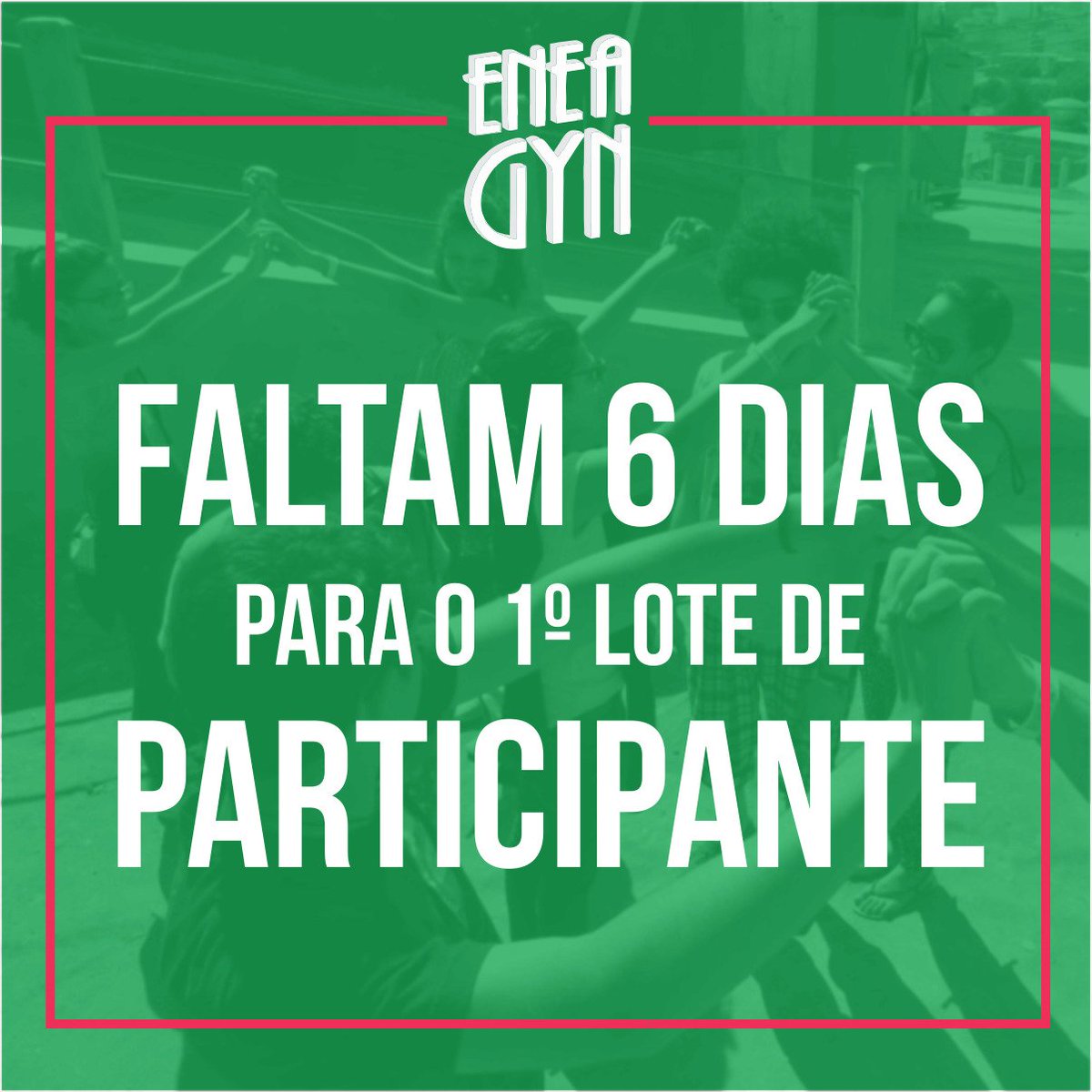 EneaGyn's tweet photo. CONTAGEM REGRESSIVA!!!

~ FALTAM 6 DIAS PARA O 1º LOTE DE PARTICIPANTE ~

#eneagyn #fenea https://t.co/l6lu4HXn5R