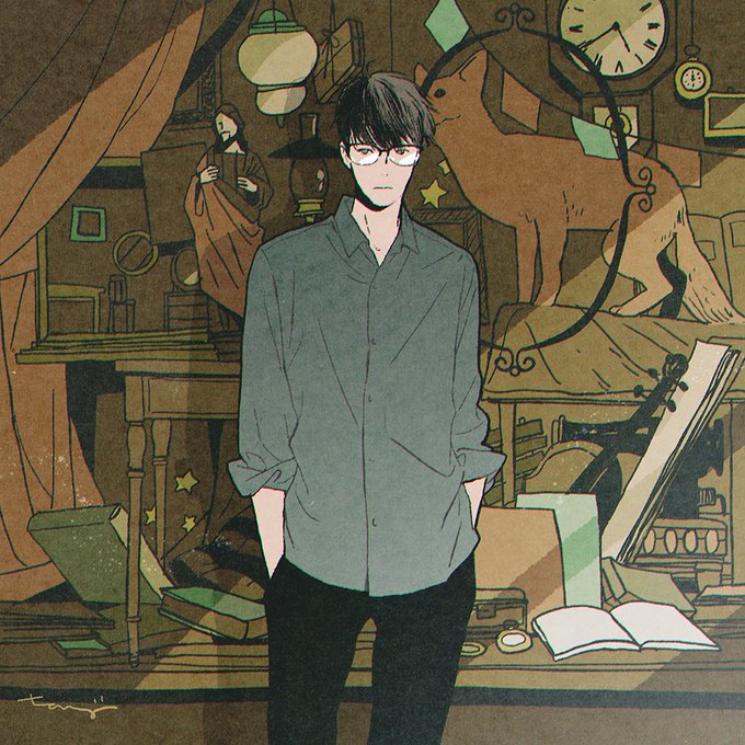 眼鏡男子好きは悶絶必至のイラストたち 眼鏡絵描きホイホイ ほぼ