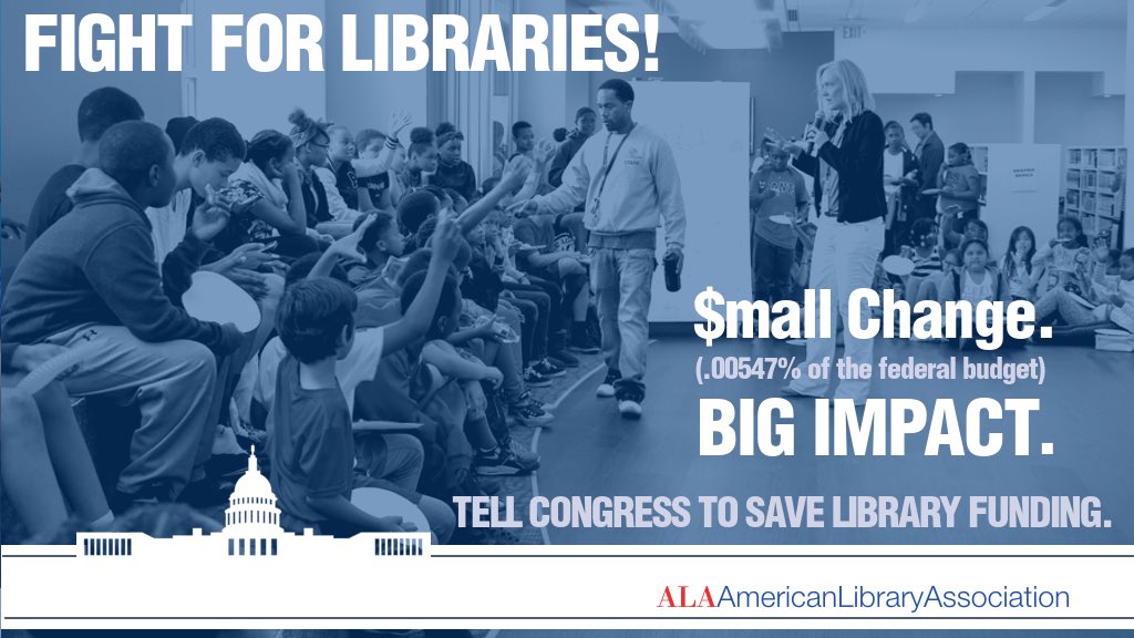 ALALibrary's tweet photo. ⚡️Thanks to your hard work, the deadline for LSTA + IAL Dear Appropriator letters has been extended to Wednesday. Keep calling! ☎️ #saveIMLS https://t.co/yogkNtX8Ac