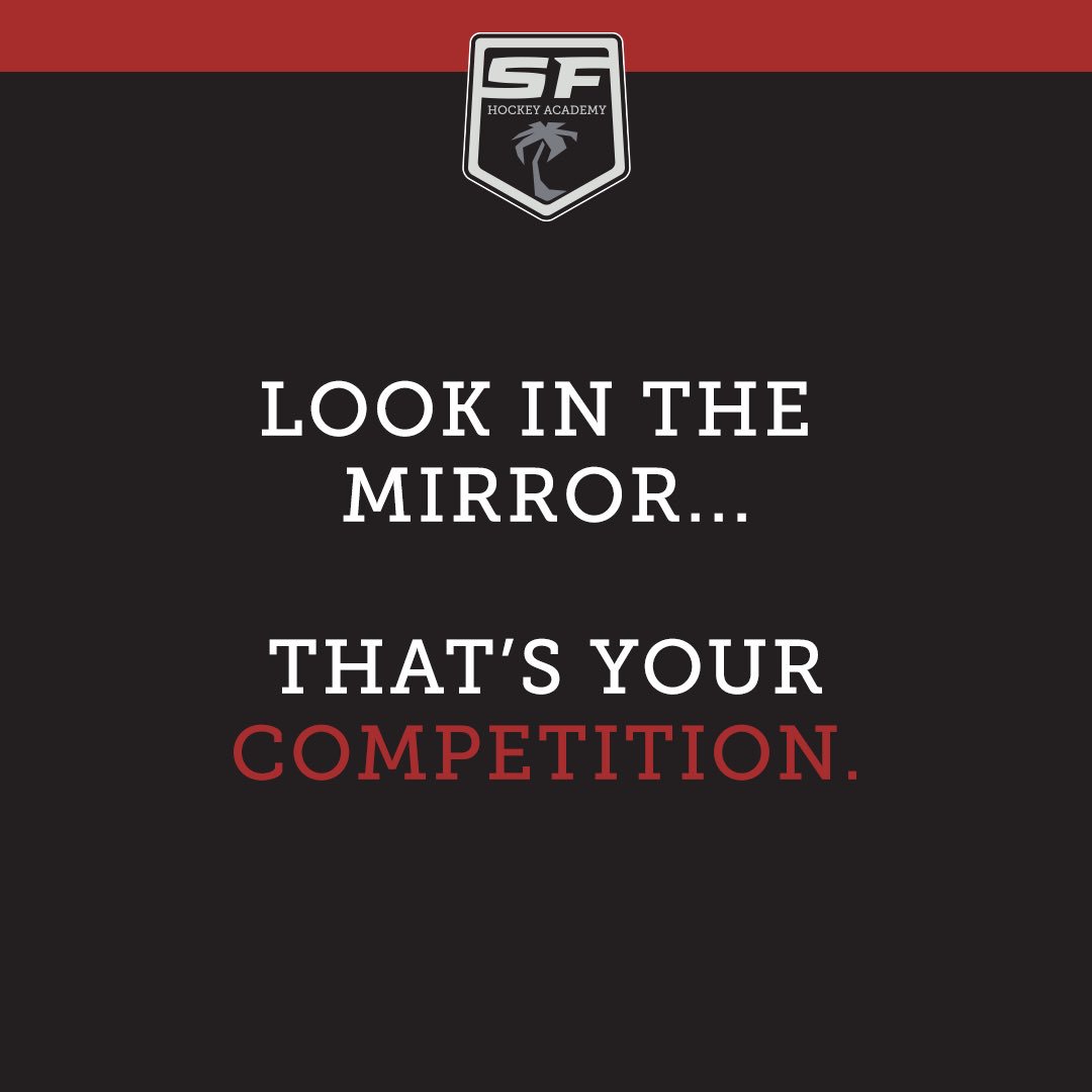 A thought for the day. Have a great weekend everyone! #sfha #quote #hockey #hockeylife #hockeyacademy #southflorida